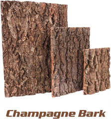 Terrarium Cork Bark Background Board, Reptile Tank Tree Decor (3 sizes)