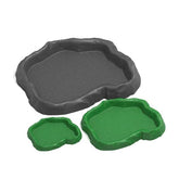 B&K Nomoypet Imitation Rock Green and Grey Water Bowl Dish (3 Sizes)