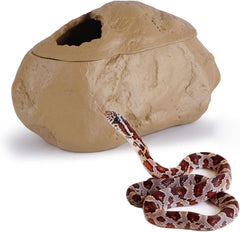 Snake Hide Cave Natural Rock Look Hideout, Reptiles Egg-laying Shelters NS-75 / NS-76