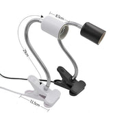 Long Light Holder - Without Bulb White / Black