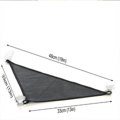 Reptile Hammock Lounger Resting Hanging Mesh Net (Triangle, 34 x 34 x 34 CM, 2 Pack)