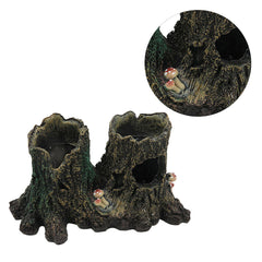 Ornament Decoration Ground Cave Fish Tank Vivarium (20x11x5cm)