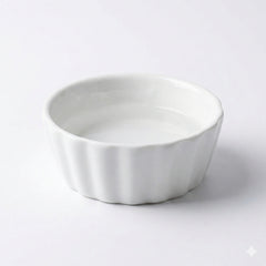 Ceramic Flower Edge Feeding Dish 8 × 3 cm – Small Reptile Food & Water Bowl for Terrariums