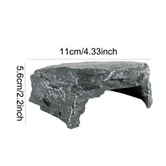 Reptile Hide NS-85 Natural Resin Rock Cave Shelter for Snake, Gecko & Lizard Terrarium