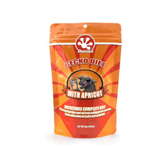 Pangea Gecko Diet with Apricot 228g – FREE Small Reptile Feeding Dish Bowl – FREE White Ceramic Reptile Food Bowl - COMBO