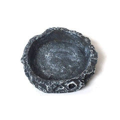 Turtle Feeding Bowl N18 – Natural Rock Design | 8×8×2 cm