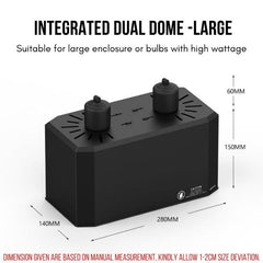 NOMOY Double Lamp Holder LARGE - NJ-34