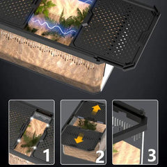 Nomoypet Magnetic Middle Sliding LID Feeding Box 4 Sizes