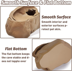 Snake Hide Cave Natural Rock Look Hideout, Reptiles Egg-laying Shelters NS-75/NS-76