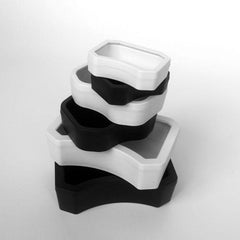 NOMOY Reptile Feeding Dish Bowl – NW-23 / NW-24 / NW-25 (Black & White | Small, Medium & Large)