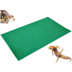 Reptile Carpet Terrarium Substrate Liner Pet Habitat Bedding Soft Green Mat for Bearded 7 Sizes
