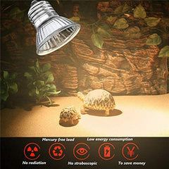 Turtle Warming Basking Lamp 25W, 50W and 75W  UVA + UVB Full Spectrum Sun Lamp