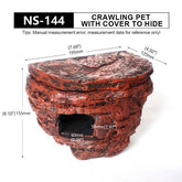 NOMOY PET Reptile Hides Snake Hides Gecko Cave for Reptiles and Amphibians, Reptile Hideout NS-144