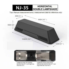 NOMOY Double Lamp Holder Cage Hood NJ-35