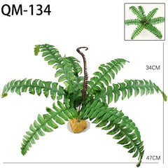 Reptile Terrarium Plants Amphibian Habitat Decor QM-134(47x34cm)