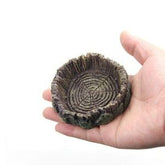 Reptile Water Dish and Food Bowls Imitating Natural Tree Rock Design for Leopard, Gecko, Lizard, Spider, Chameleon