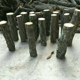 Aquarium Decoration Betta Log Champagne Tree Trunk Decor Stone Base Straight Trunk Hideout Fish Tank Ornament for Cichlid Shrimp Reptile Turtle