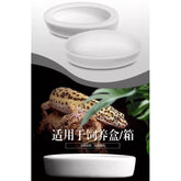 NOMOY PET White Ceramic Anti-escape Reptile Food Bowl NFF-49
