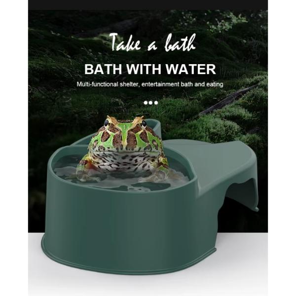 Nomoypet Multi-functional Reptile Feeder Bowl Hiding Place Shelter