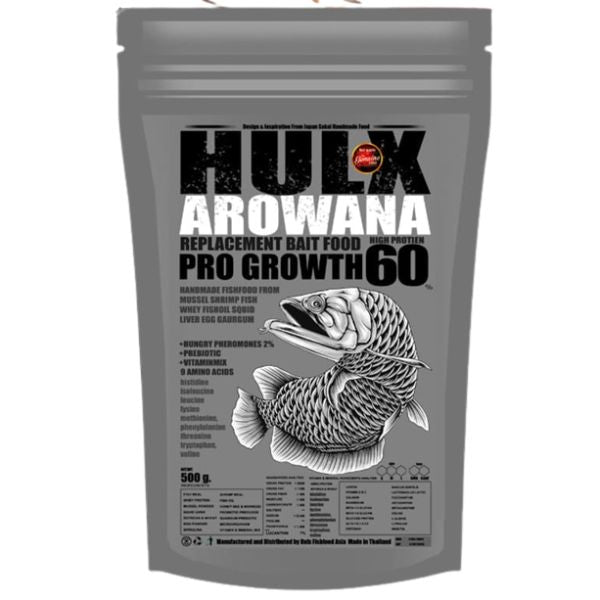 HULX 100gm Arowana Replacement Bait Food Pro Growth 60 with High Protein