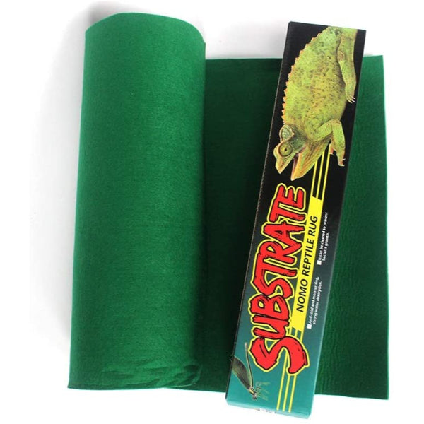 Reptile Carpet Terrarium Substrate Liner Pet Habitat Bedding Soft Green Mat for Bearded 7 Sizes