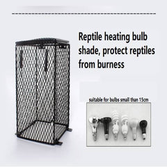 Reptile Anti-Scald Lamp Mesh Cover Square Heating Lampshade NJ-09