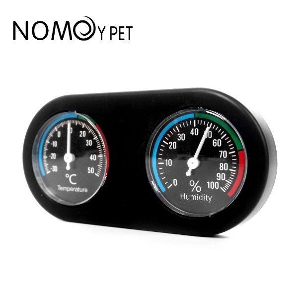 NOMOY Double Dial Thermometer Temperature and Humidity For Reptile