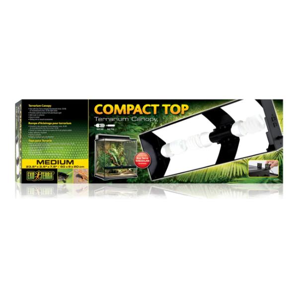 Exo Terra Compact Terrarium Top – 3 Light Socket (60 cm)