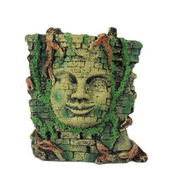 NOMOY PET Decorative Ruin Face Ornament NS-68 – Aquarium & Terrarium Resin Decor