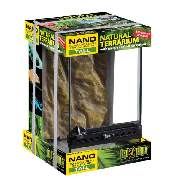 Exo Terra Natural Terrarium Nano Tall – 20 × 20 × 30 cm