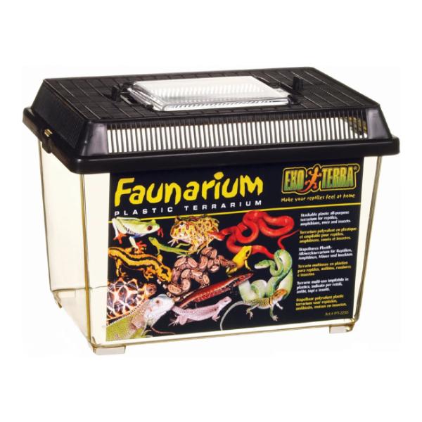 Exo Terra Faunarium Small Plastic Terrarium for Reptiles, Amphibians & Insects