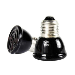 100W Mini Bulb Ceramic Infrared Heat Emitter Reptile Heat Lamp Bulb for Pet Amphibian