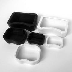 NOMOY Reptile Feeding Dish Bowl – NW-23 / NW-24 / NW-25 (Black & White | Small, Medium & Large)