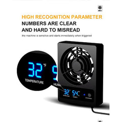 Nomoy Temperature and Humidity Sensor Fan Dehumidifier Ventilation Fan for Reptile Enclosure Terrarium