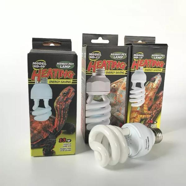 Reptile Tortoise Heating Light Bulb 13W 220-240V UVB 10.0 and 5.0 Tropical Terrarium Lamp