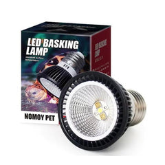 Nomoypet LED Basking Lamp UVB and UVA Bulb 10.0 Calcium Supplement for Reptiles