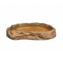Exo Terra Feeding Dish Medium Natural Rock Food & Water Bowl