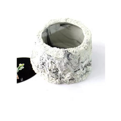 NS-63 Resin Food & Water Bowl for Reptiles – Natural Rock Design Feeding Dish