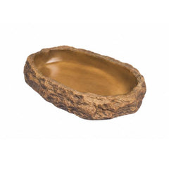 Exo Terra Feeding Dish Medium Natural Rock Food & Water Bowl