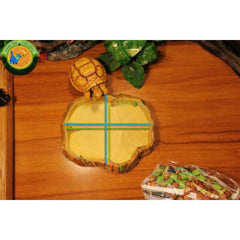 Reptile Terrarium Food & Water Bowl Resin Rock Style Feeding Dish for Turtles, Lizards & Amphibians