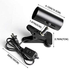 Short Lamp Holder Without Bulb - Black / White