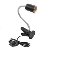 Long Light Holder - Without Bulb White / Black