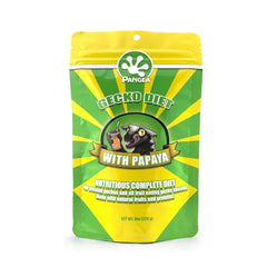 Pangea Papaya Complete Gecko Diet 228g – FREE Small Reptile Feeding Dish Bowl – FREE White Ceramic Reptile Food Bowl - COMBO