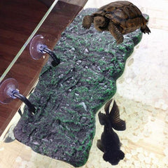 Turtle Basking Platform, Automatic Floating Rectangular Reptile Resting Terrace Tortoise Climbing Platform