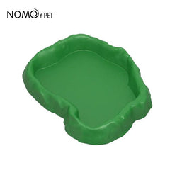 B&K Nomoypet Imitation Rock Green and Grey Water Bowl Dish (3 Sizes)
