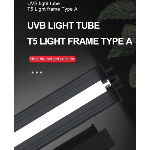 T5 UVB 10.0 Lamp and Holder Lighting Combo Kit 21W