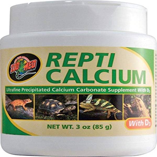 Zoo Med Calcium with Vitamin D3 Reptile Food, 3-Ounce