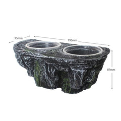 Water Dish Sturdy Breeder Case Playing Multiuse Detachable Reptile Food Bowl