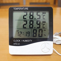 Digital Thermometer Hygrometer Electronic LCD Display Temperature Humidity Meter HTC-2