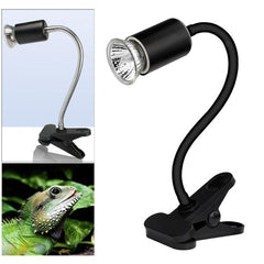 Reptile Ceramic Heat Lamp Holder with UVA UVB 50W Bulb Light
